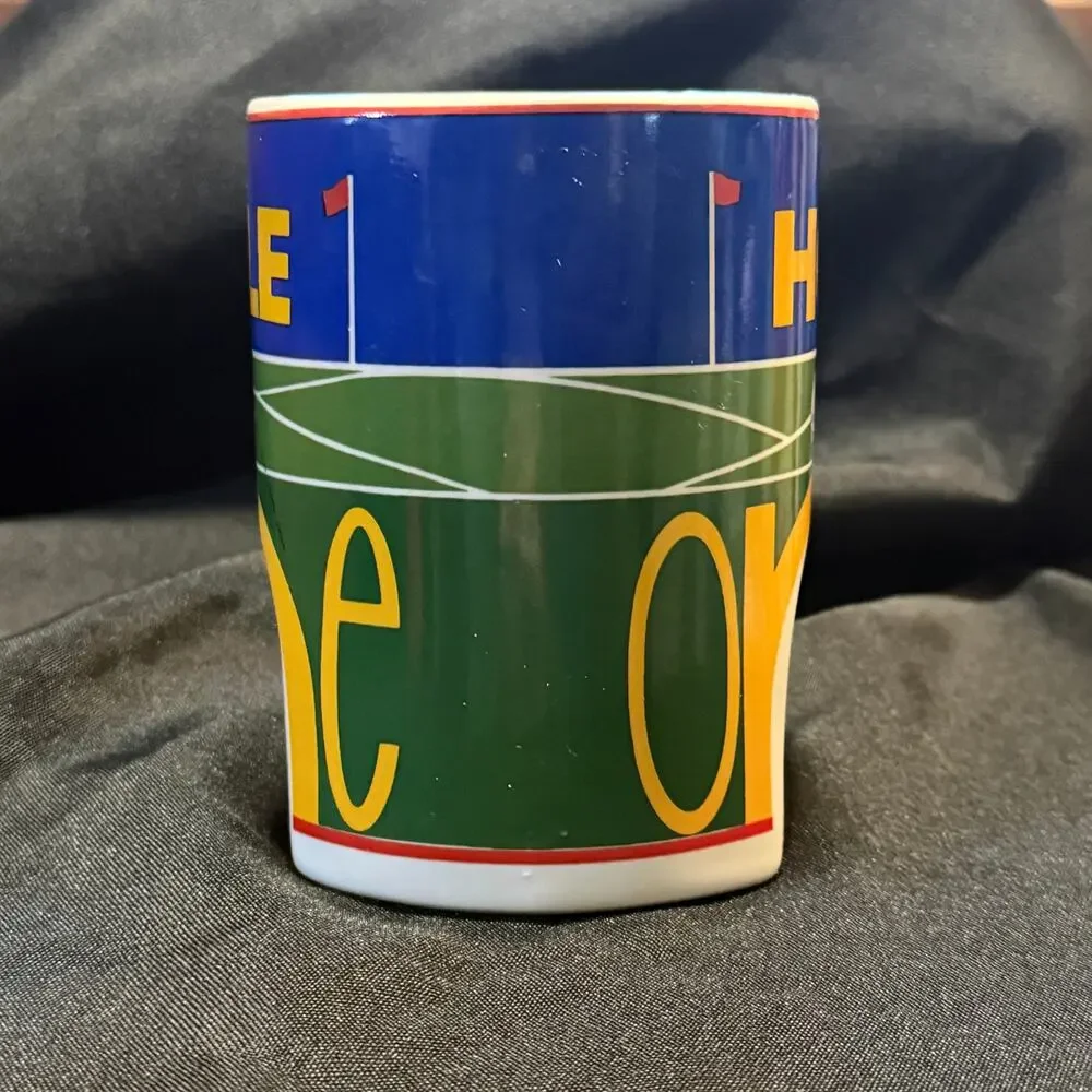 Vintage Mugz by Ganz Golf Hole in One Novelty Mug Put Through Arch Tunnel Cup